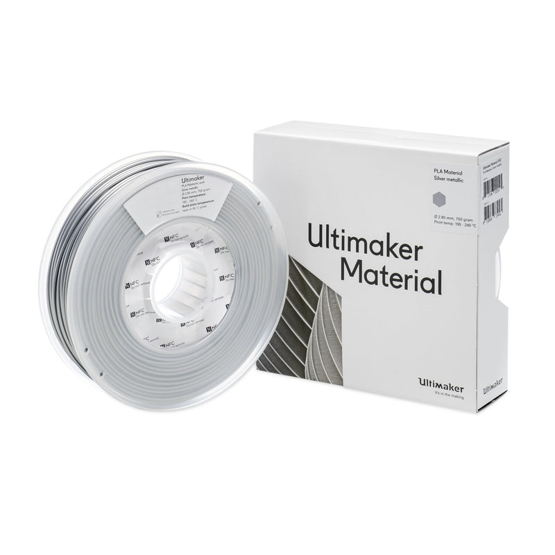 Ultimaker Filament - PLA Silver Metallic, 750g - STEMfinity