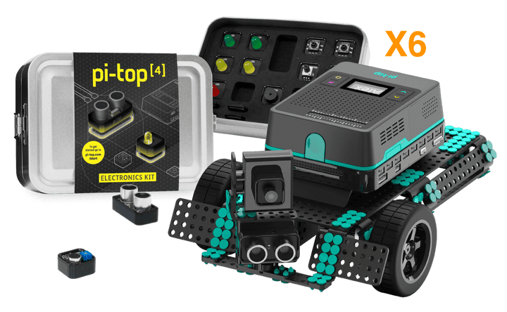 pi-top Robotics & Electronics Superset - 6 Pack - pi-top - STEMfinity