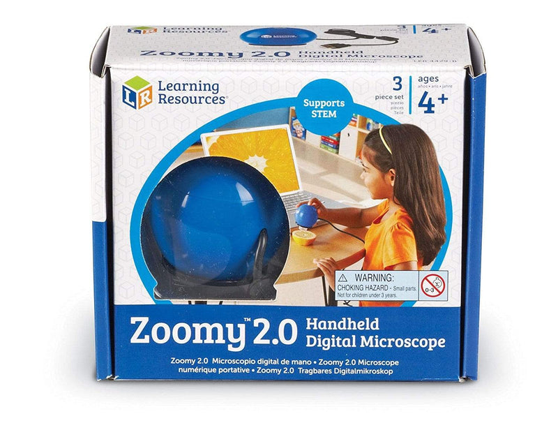 Zoomy™ 2.0 Handheld Digital Microscope - Blue - STEMfinity